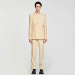 Veste De Costume Croisée