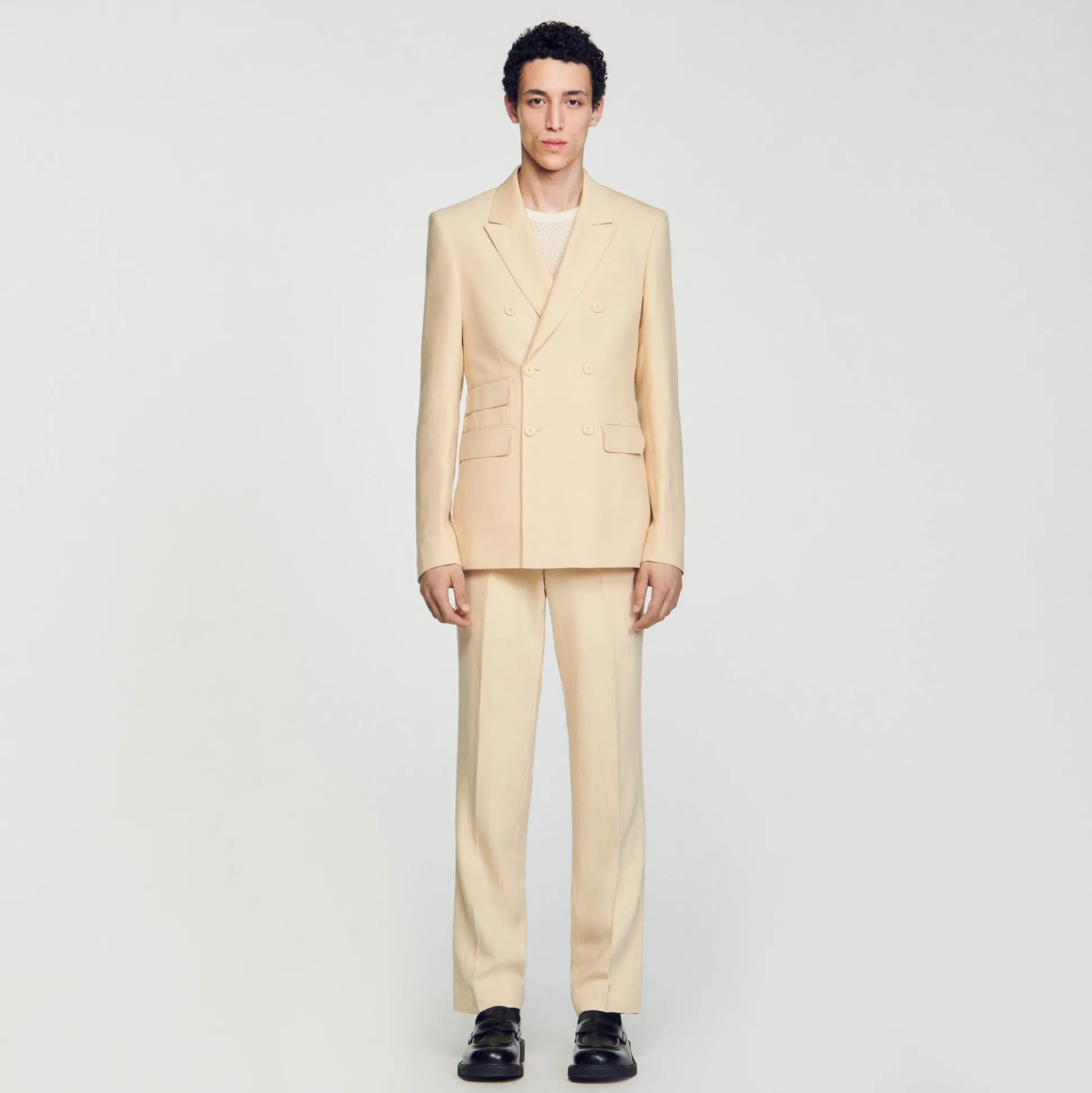 Veste De Costume Croisée