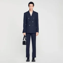 Veste De Costume Croisée