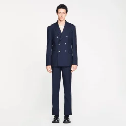 Veste De Costume Croisée