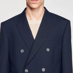 Veste De Costume Croisée