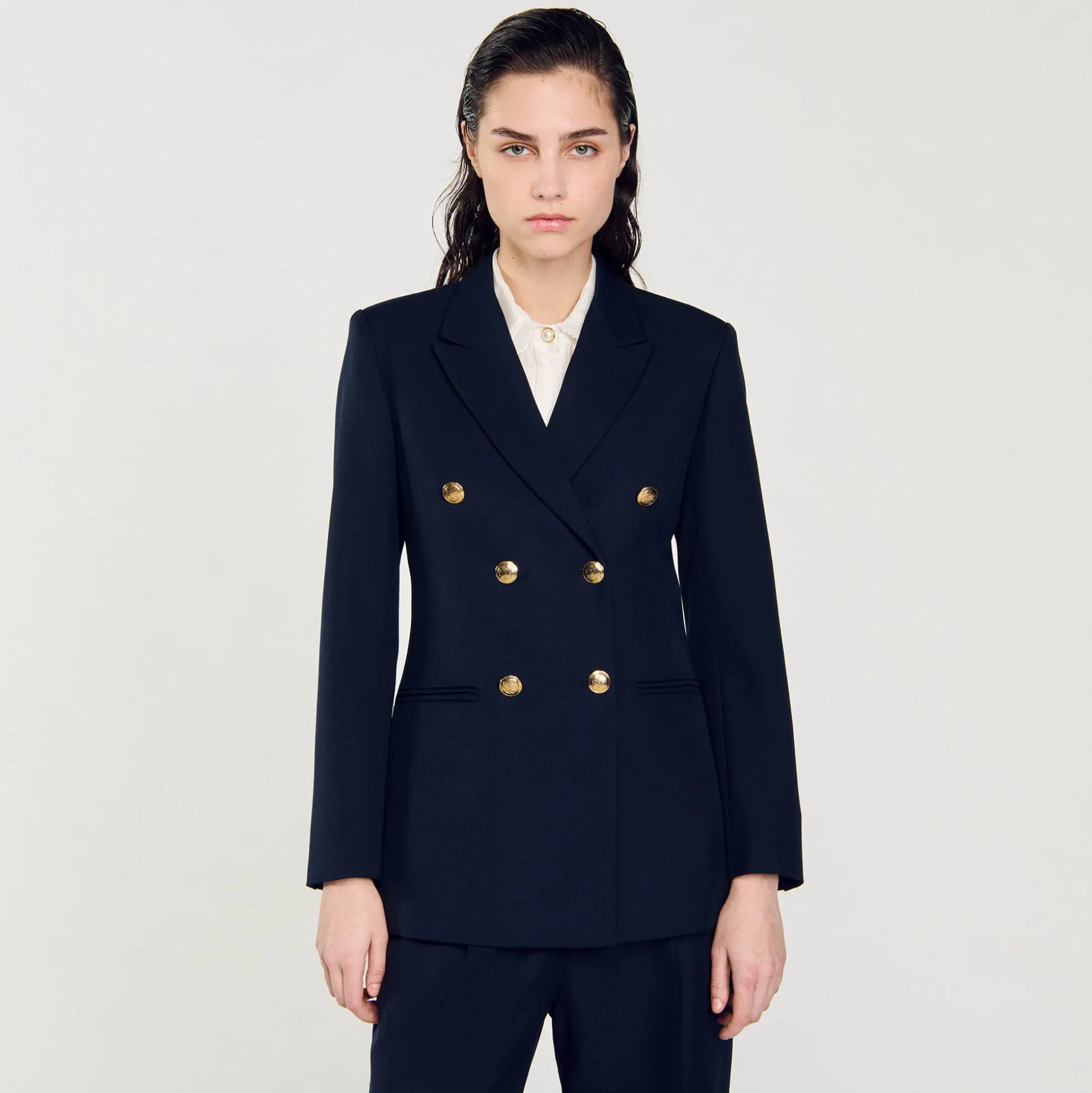 Veste De Costume Double Boutonnage