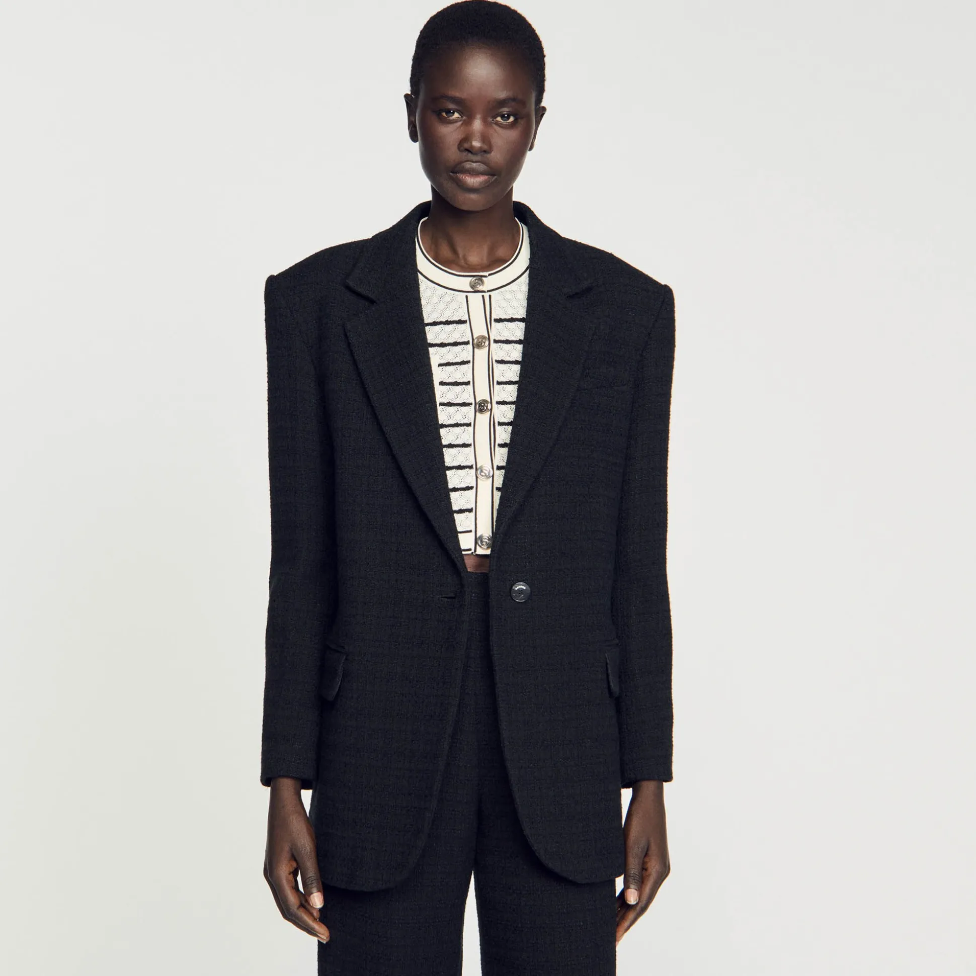 Veste De Costume En Tweed