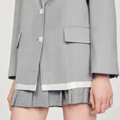 Veste De Costume Finitions Satinées