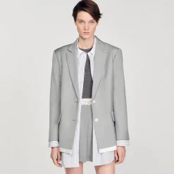 Veste De Costume Finitions Satinées