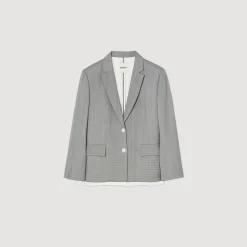 Veste De Costume Finitions Satinées