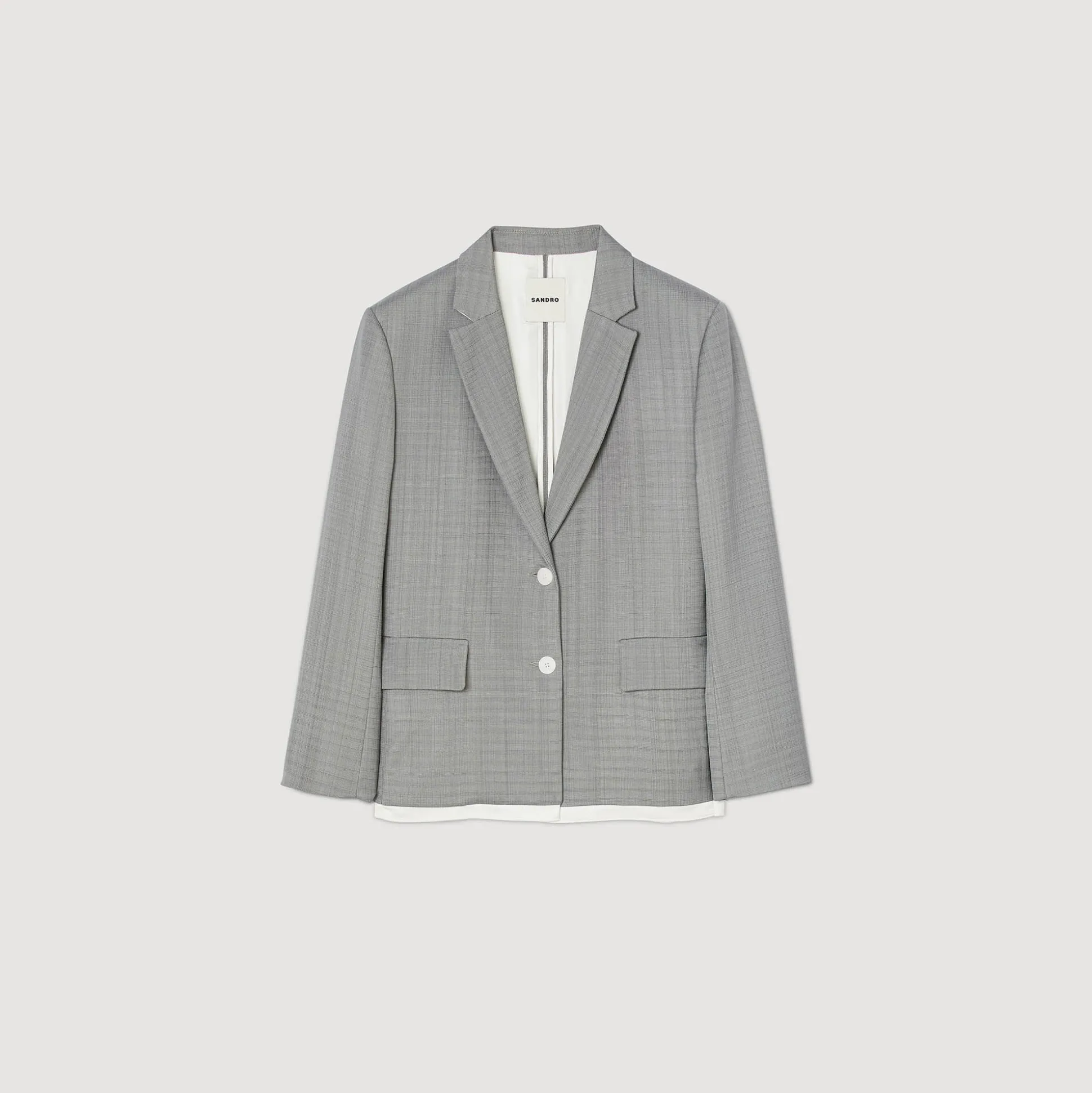 Veste De Costume Finitions Satinées