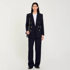Veste De Tailleur à Boutonnage Croisé