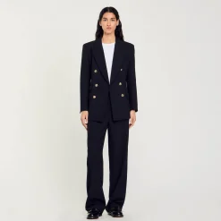 Veste De Tailleur à Boutonnage Croisé