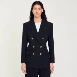 Veste De Tailleur à Boutonnage Croisé