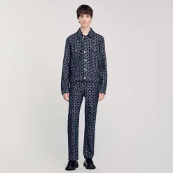 Veste En Denim Square Cross
