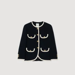 Veste Longue En Tweed