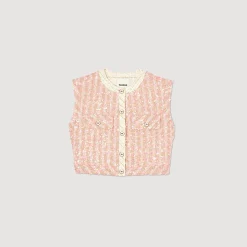 Veste Sans Manches En Tweed